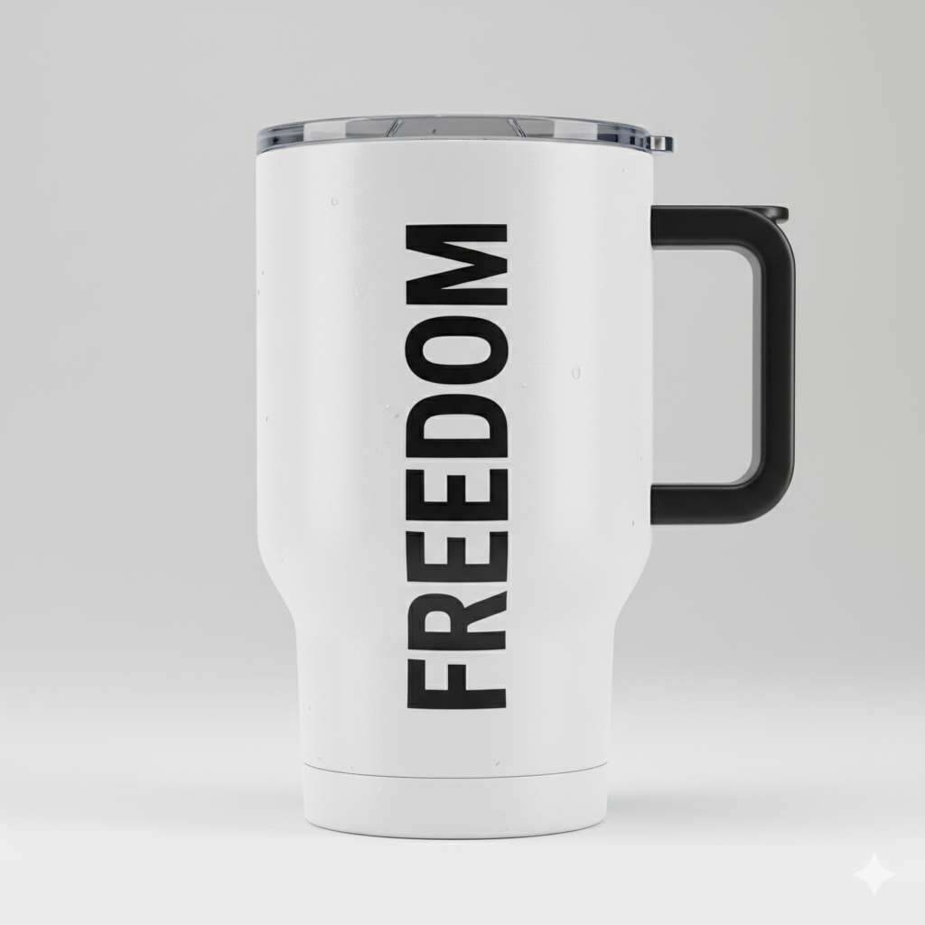 Travel Mug With a Handle