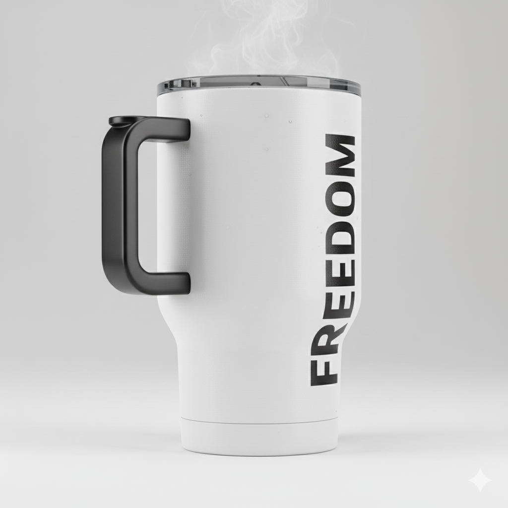 Travel Mug With a Handle